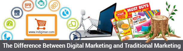 Difference between traditional marketing and digital marketing
